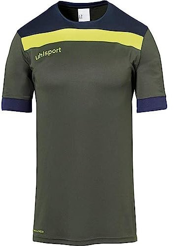 uhlsport Kinder Offense 23 Trikot, Dark Olive/Marine/Fluo ge, 116