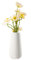 Wankd Keramik-Vase, geometrische dekorative Vase, 6,5 x 20 cm, weiß, für Wohnzimmer, Küche, Tisch, Haus, Büro, Hochzeit Dekoration