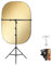 Fotostudio-Beleuchtungsreflektor und Lichtständer-Set, 90x120cm, 5-in-1 Reflektor, 64,8cm Lichtstativ mit Metall-Teleskoparm Klemme, 360 Grad drehbar, für Fotografie-Video-Hintergrundaufnahmen