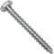 AERZETIX - C44560 - Lot de 50 - Tirefonds/vis à bois M6x50mm - à tête hexagonale 6 pans - DIN571 - en acier-zingué - assemblage fixation charpente ossature contreplaqués agglomérés