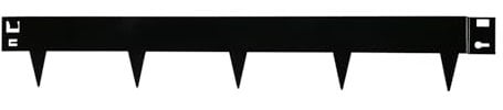 Wovar Bordure de Jardin en Acier Noir 16 x 106 cm Flexible - par pièce