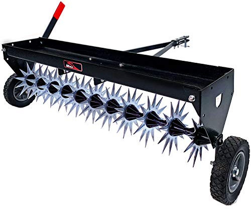 Brinly SAT2-40BH-P Tow Behind Spike Aerator with Transport Wheels, 40