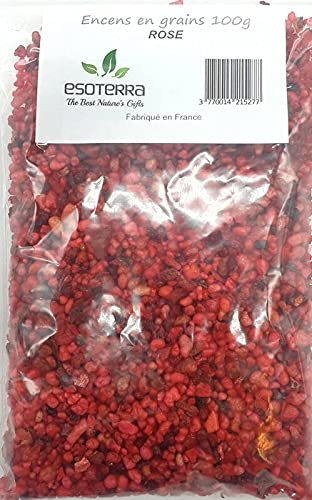 Esoterra - Résine Naturelle Encens en Grains 100g - Rose Mystique