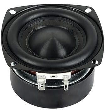 JINGERL Woofer da 3 pollici HiFi. Altoparlante Nero Diamond Alumina Cap in ceramica Provatori in ceramica Subwoofer Fai da te Accessorio for home theater 1pc (Color : Square 4OHM)