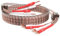 Tertullus 1 Paar VS903 High-End OFC Flaches Vollkupfer Lautsprecherkabel Hochreines 99.999% 17 AWG (1,0 mm2) HiFi Dynamisches Lautsprecherkabel Litze (Doppelstrang) (Spaten zu Banane 2.5m)
