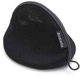 Brabantia - Washing Bag Bra - Protective Mesh Laundry Bag - for your Delicates - Easy to Use Zipper - Special Pull-Tab Cover - Made of Strong Mesh - Laundry Essentials - Black - 15.5 x 26.5 x 1.5 cm