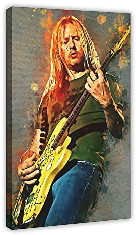 TSALF Kunstdruck Poster Kein Rahmen Jerry Cantrell-Gitarren-Rock-Sänger-Sport-Landschaft 60x90cm
