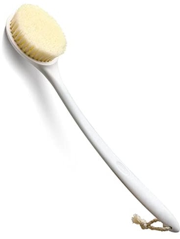 HORJOR Back Shower Brush With Long Handle, 38CM Soft Exfoliating Back Scrubber for Wet & Dry Brushing, Suitable for Men and Women