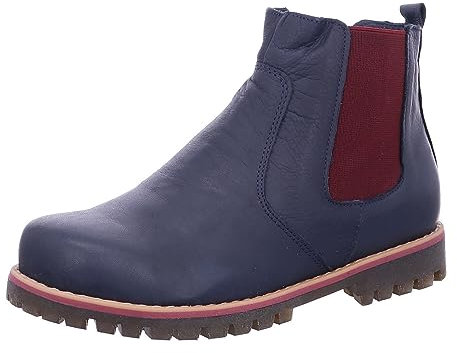 Andrea Conti Damen Stiefelette, d.blau/Burgund/Kombi, 40 EU