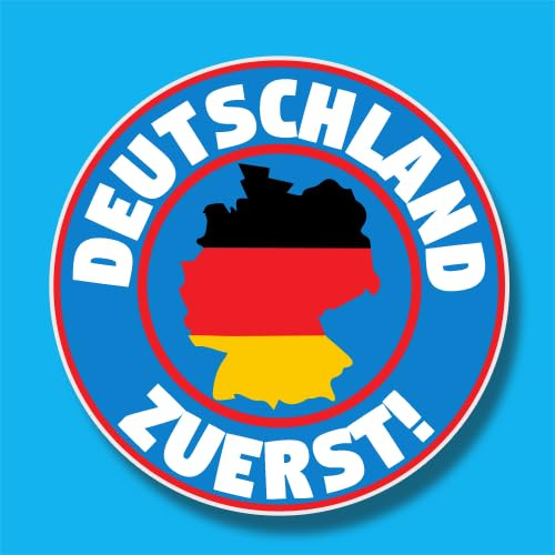 Sammys Shirt Store Deutschland zuerst! II Vinyl-Aufkleber Sticker für Auto wetterfest 10cm