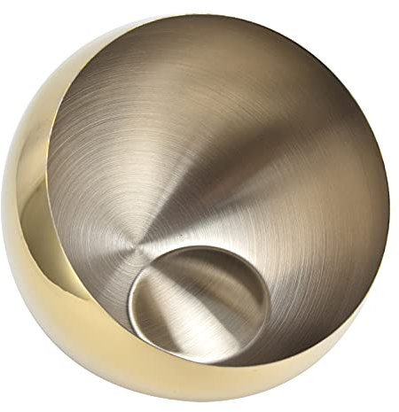 Azucarero de Acero Inoxidable, Recipiente de Condimento de Azucarero Oblicuo de Metal Cepillado para Servir Pimienta de Azúcar(M)