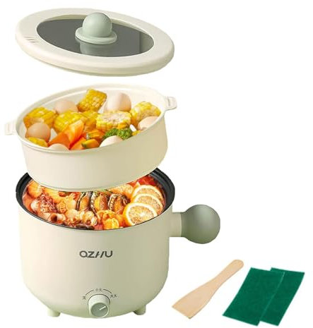 Tuzsocr Piccola pentola elettrica a caldo pentola,Ramen Cooker per cottura,Studio/Hotel (stile 4) Studio/Hotel