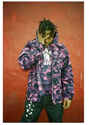 Rap-Ski-Maske, The Slump God, Poster, 1 Leinwand-Poster, Schlafzimmer, Dekoration, Sport, Landschaft, Büro, Raumdekoration, Geschenk, ungerahmt, 40 x 60 cm