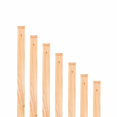 Mega Holz Zaunlatten Paket Sylt 10 Stück aus Lärchenholz 80 cm Höhe Zaun Brett Zaunbrett Gartenzau Holzzaun