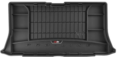 FROGUM ProLine 3D Alfombrilla Exclusiva de Goma con Logo cubeta Maletero para Nissan Micra K12 2003-2010 | Práctico Organizador | Los Bordes más Altos | Al Tamaño | Diseño Elegante