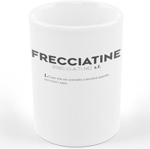 AL PRODUCTION Tazza Mug FRECCIATINE DESCRIZIONE DIVERTENTE - Tazza regalo di compleanno - Divertente - Humor