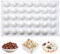 Molde Bombones, 35 Cavidades Molde Chocolate, Reutilizable Molde Silicona Esfera, Blanco Molde Silicona Esfera, Moldes Chocolate Adecuado para Hacer Bolas de Chocolate Dulces Bolas de Hielo