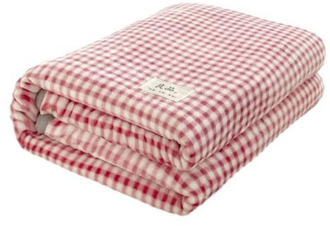 FANSU Kuscheldecke Fleecedecke Flanell Plaid Karierte Decke, Weiche Warm im Winter Flauschig Wohndecke Microfaser Decke als Wohnzimmerdecke, Sofaüberwurf, Bettüberwurf (200x230cm,Rot)