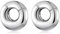 Longbeauty Magnetisch Ohrgewichte für Gestreckte Ohrmessgeräte Ohrhänger Edelstahl Flesh Tunnel Plug Hoop Expander Ohrpiercing, Silber, 2G (6mm)