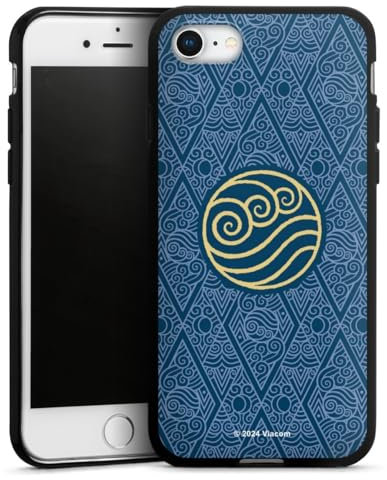 Silikon Hülle kompatibel mit Apple iPhone 8 Case schwarz Handyhülle Avatar - Der Herr der Elemente Wasser Offizielles Lizenzprodukt