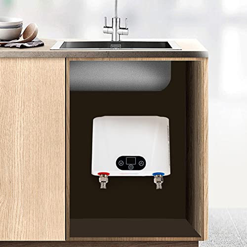 Tagtuell Mini chauffe-eau instantané pour lavage des mains, avec affichage de la température LED pour la cuisine, chauffage rapide