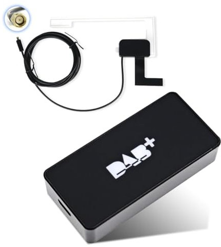 DAB+ Digital Radio Box Antenne mit Verstärkter Antenne Kit Adapter für QIIKEN Auto Stereo USB Port Anschluss