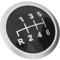Vivoid [Replacement] 6-Gang-Schaltknauf-Stick-Abzeichen-Kappenabdeckung for Mercedes-Benz for Vito W639 for Sprinter W906 2013-2018 A63922670234 63922670234