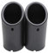 BLNETU Auto-Endschalldämpfer Auto-Styling Für B&MW E30 E36 E46 E90 E91 E92 E93 F30 320i 325i 328i M Power Auto-Auspuffrohr Schalldämpferspitze Turbo Sound Whistle Auto (2pcs Matte Black)
