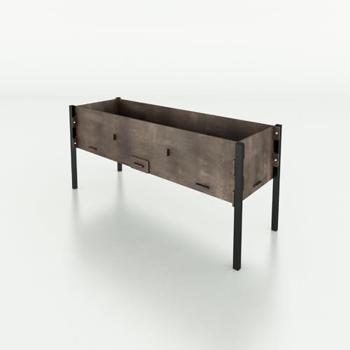 CUCCIOLOTTA Urban Plus Home Garden Hochbeet für den Außenbereich, 180 x 60 x 60 cm, strapazierfähig, hohe Qualität, 2 Module