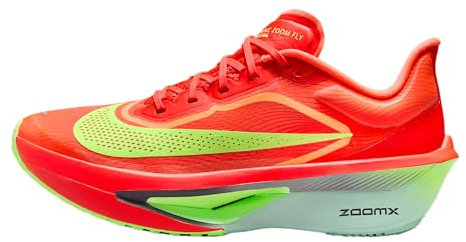NIKE Zoom Fly 6, Sneaker Mujer, Bright Crimson Cave Purple Lime Blast, 38.5 EU