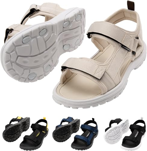 Cressi Pete Sandal White/Sand 40 - Sandalia Unisex Ideal para los Días de Verano en la Playa, Diseñada para el Confort y la Practicidad en Entornos Acuáticos, Blanco/Arena, 40
