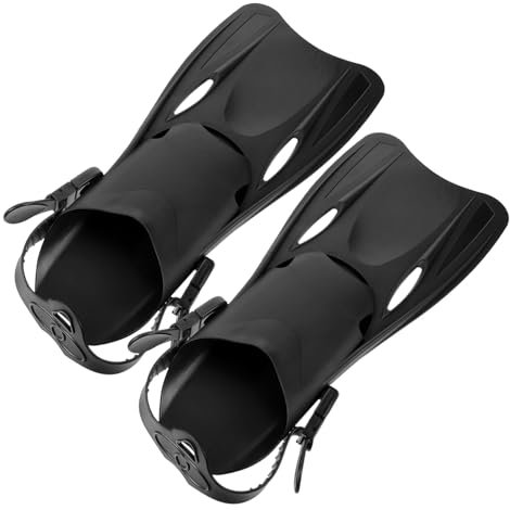 VICASKY Schwimmflossen Für Erwachsene Leichte Verstellbare Tauchflossen Zum Schnorcheln Und Schwimmen Komfortables Rutschfestes Design Für Training Erwachsene Schwarz