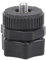 Adaptateur rotule de 17 mm vers vis filetées 1/4-20 pour trépied d'appareil photo Mécanisme de verrouillage sécurisé Noir