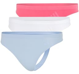 adidas Damen Low Rise Thong (3 Pack) - Sport Active Seamless - Packaged Panties - String - Bequeme Unterwäsche
