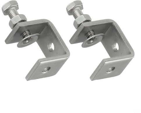 Set di morsetti a C regolabili in acciaio inox essenziale per qualsiasi officina o cantiere (2 pezzi)