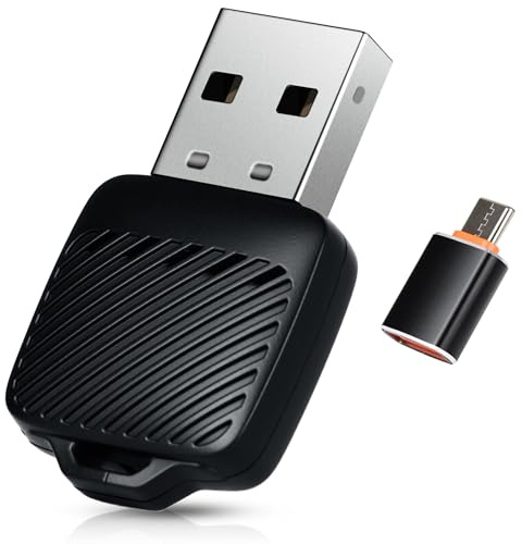 Inalámbrico Carplay Adaptador y Android Auto Inalámbrico Adaptador, 2 EN 1 Stick para Convertir Android Auto/Car Play Cableado a Inalámbrico para Coche, Adattatore inalámbrico Car Play USB/Type-C