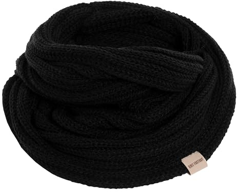 KNIT FACTORY - Nica Loop Schal - One Size | Gestrickter Schlauchschal - Herbst & Winter Essentials - Neckwarmer - Für Damen und Herren - Strickschal mit Wolle