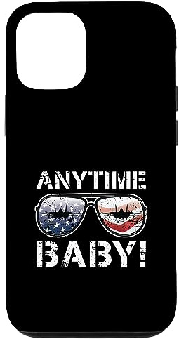 Anytime Baby F-14 Tomcat USA Flagge Sonnenbrille Distressed Art Hülle für iPhone 12/12 Pro