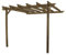 Rutland County Garden Furniture Large Pergola Sculpted Rafter - Lean To Pergola Design 2 Posts (3m x 3m, Rustic Brown)