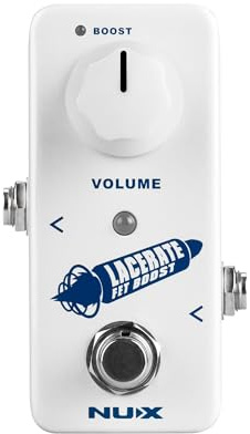 NUX Lacerate Mini-Booster-Gitarren-Boost-Pedal, Dual-FET-Schaltungsdesign, Clean & Crank Boost, Dual-FET-Schaltung, leuchtender Regler, True Bypass oder Puffer-Bypass | Dual FET Circuit Design Clean and Crank Boost, Dual FET Circuit, Luminous Control Knob True Bypass or Buffer Bypass