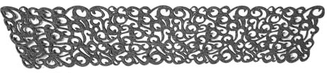 Rechteck Form Tischset 7 Farben Filz Tischdecke Runner Tischsets Tischsets Hohle Esstisch Tuch Matte für Haushalts Dekorationen und Esszimmer Ornament(Dunkelgrau)