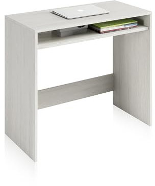 Habitdesign Escritorio, Mesa de Ordenador, Mesa Juvenil, Acabado en Color Blanco Alpes, Medidas: 79 cm (Ancho) x 43 cm (Fondo) x 79 cm (Alto)