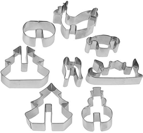- Uitsteekvormenset 3D Kerstkoekjes, 8dlg.