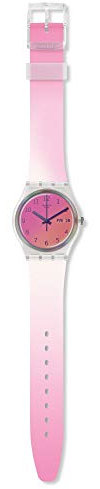 Swatch Femmes Analogique Quartz Suisse Montre avec Bracelet en Silicone GE719