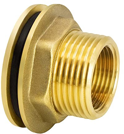 VARIOSAN Regentonnendurchführung 13958, 3-teilig, 1/2 Innengewinde, Messing, inkl. Dichtung
