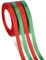 100m 4 Rollo Cintas de Satén para Decoraciones de Navidad, Envoltura de Regalos, Árbol (Rojo, Verde)