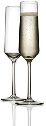 Schott Zwiesel Pure Glassware - Champagne Flutes - Processo Glasses - Set of 2-215ml