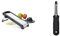 OXO Good Grips Profi Obst- und Gemüsehobel 2.0 mit Klingen aus japanischem Edelstahl, grau & Good Grips Pendelschäler/Sparschäler mit Zubehör, Schwarz
