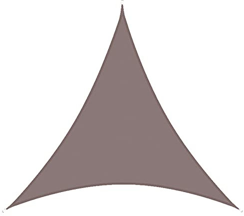 DKLE 6x6x6 m Tenda Parasole Esterno Balcone, Tenda da Vela Parasole Impermeabile, Vela Ombreggiante Triangolare con Kit di Montaggio, per Giardino Patio Campeggio Piscine
