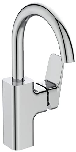Ideal Standard Ceraplan Mitigeur Lavabo Col de cygne pour Salle de bain Sans vidage Bec pivotant BD234AA
